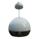 suspension eye ball lacquered white and chrome diameter 26cm