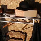 Grey metal coat rack