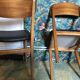 Pair of vintage Scandinavian chairs 1960's