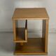 Dutch architectural blonde oak side table, 1980s