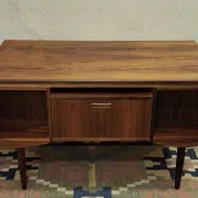 Rosewood mid century double sided desk by J Svenstrup, Denmark 1960s