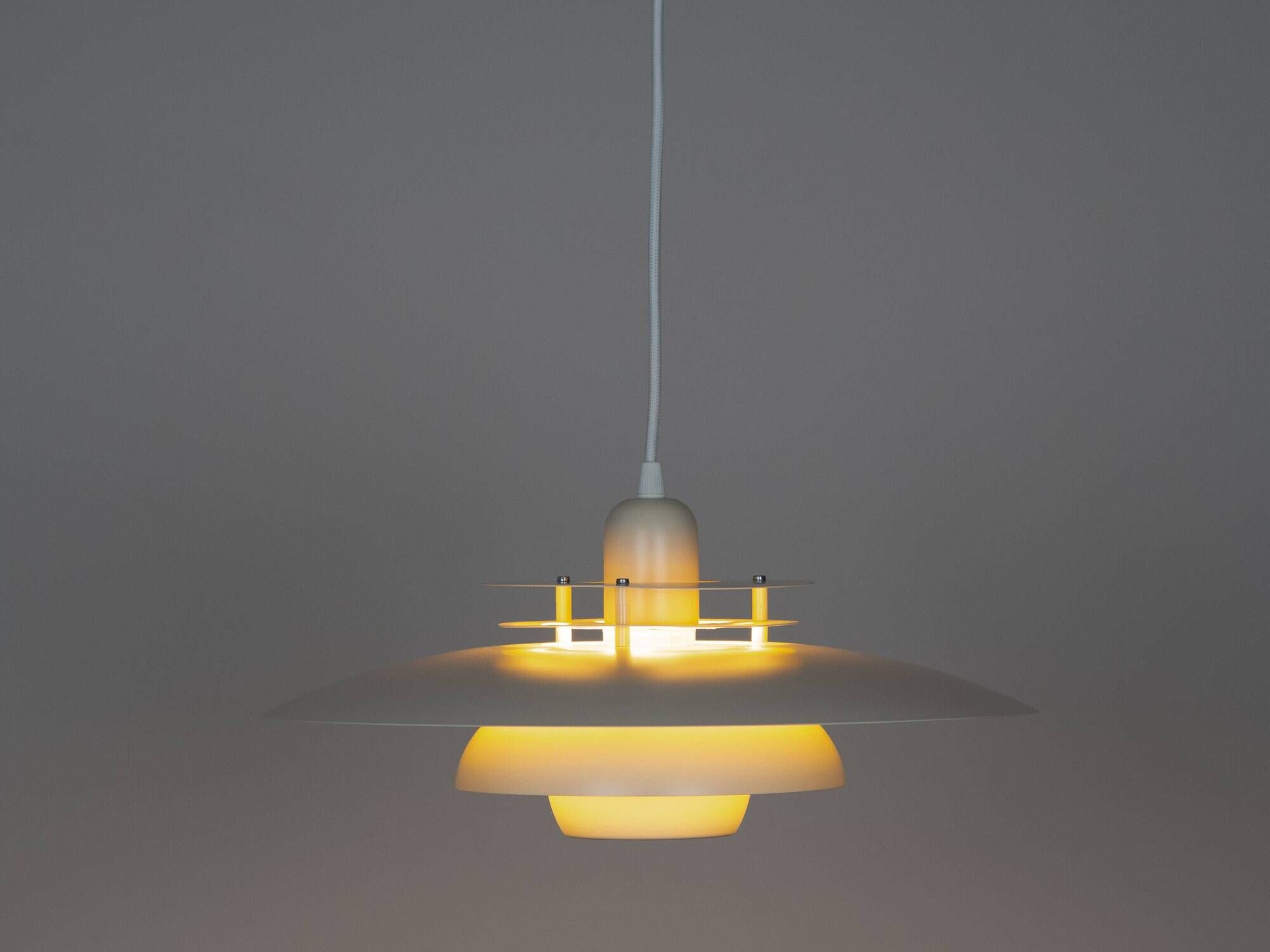 Suspension vintage danoise de la marque EL-light, années 1980
