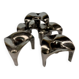 Stackable Candleholder set of 5, Germany 1970s