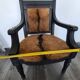 Louis XVI style Jacob armchair in genuine goatskin