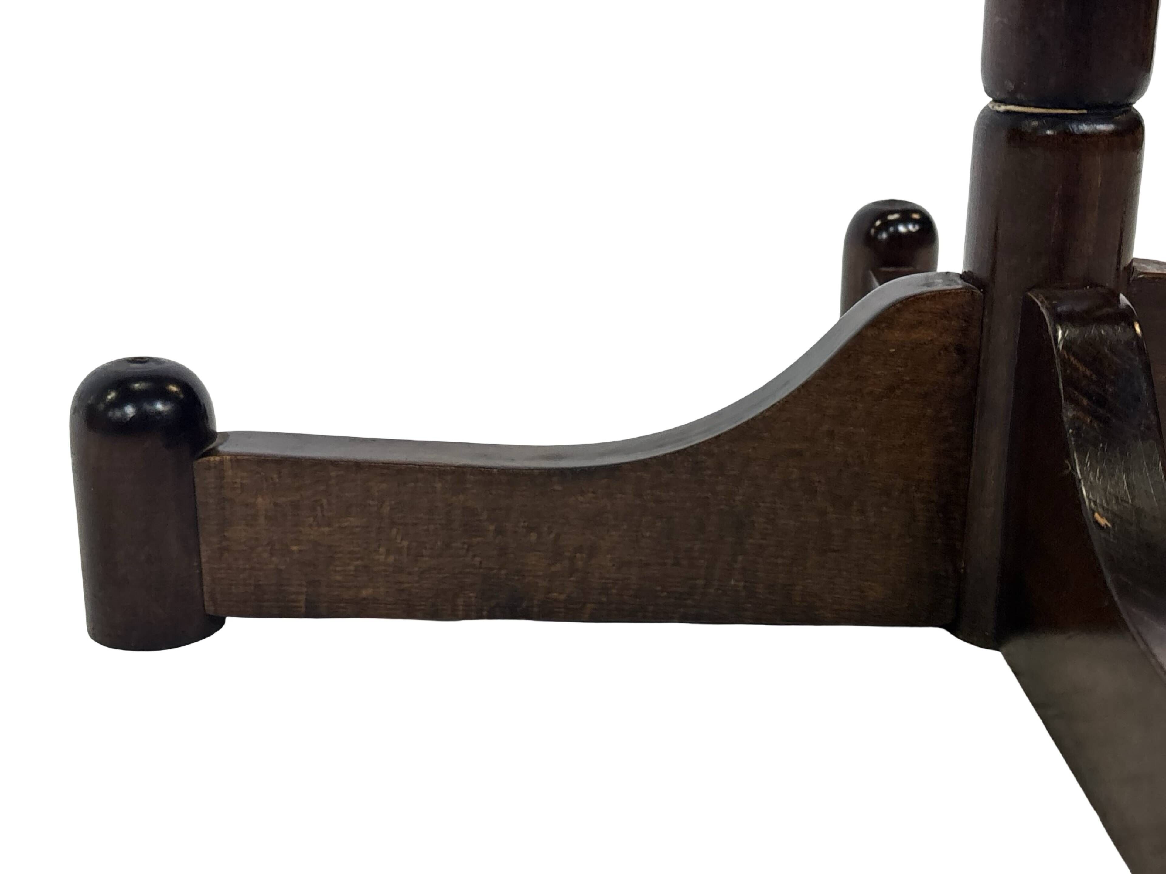 Vintage Wooden Sputnik Design Freestanding Coat Rack, 1970s, Brown