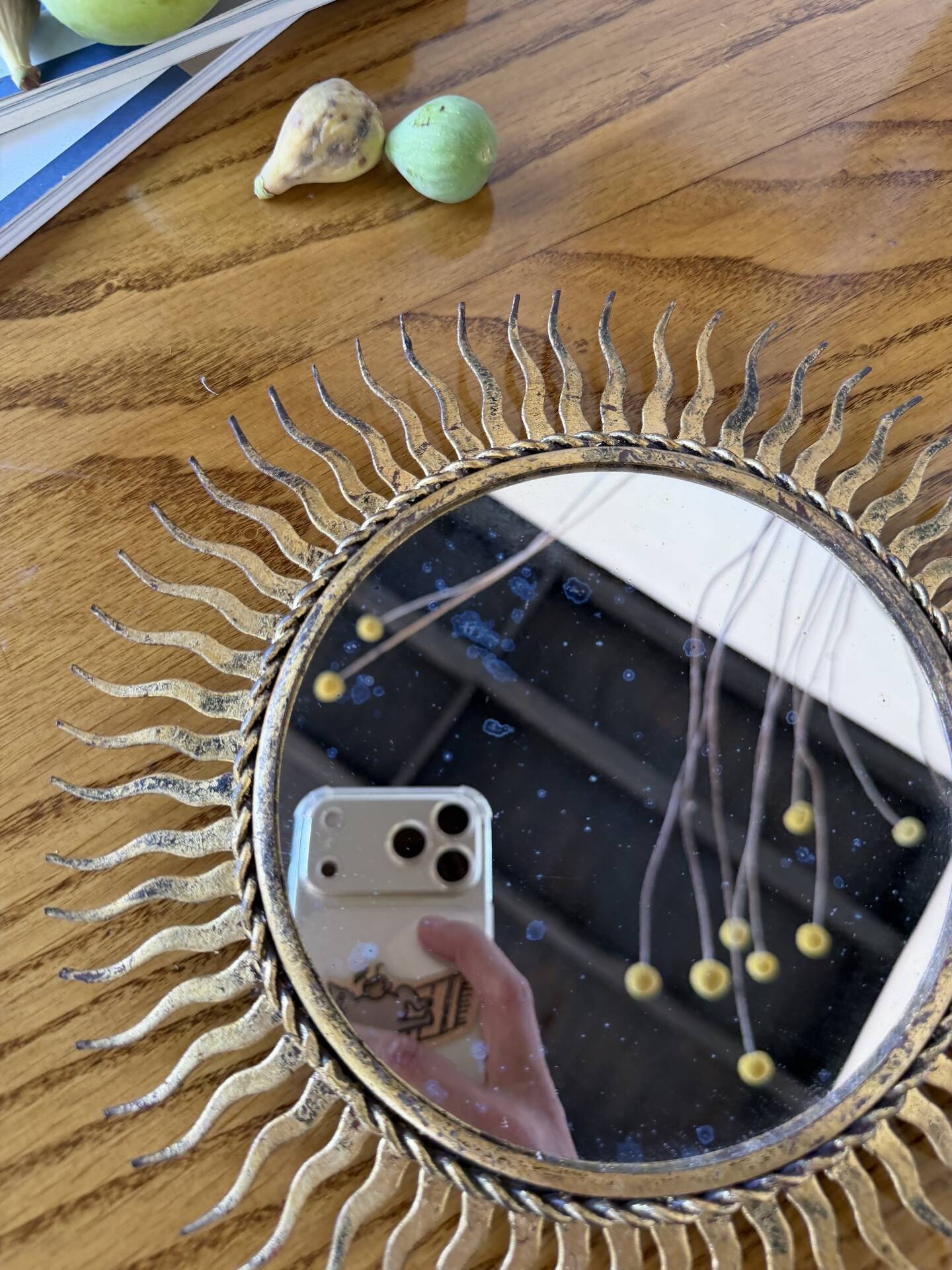 Sun mirror or patinated XS