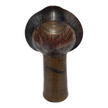 Vase totem en céramique de studio de Fritz van Daalen, années 1960-70.