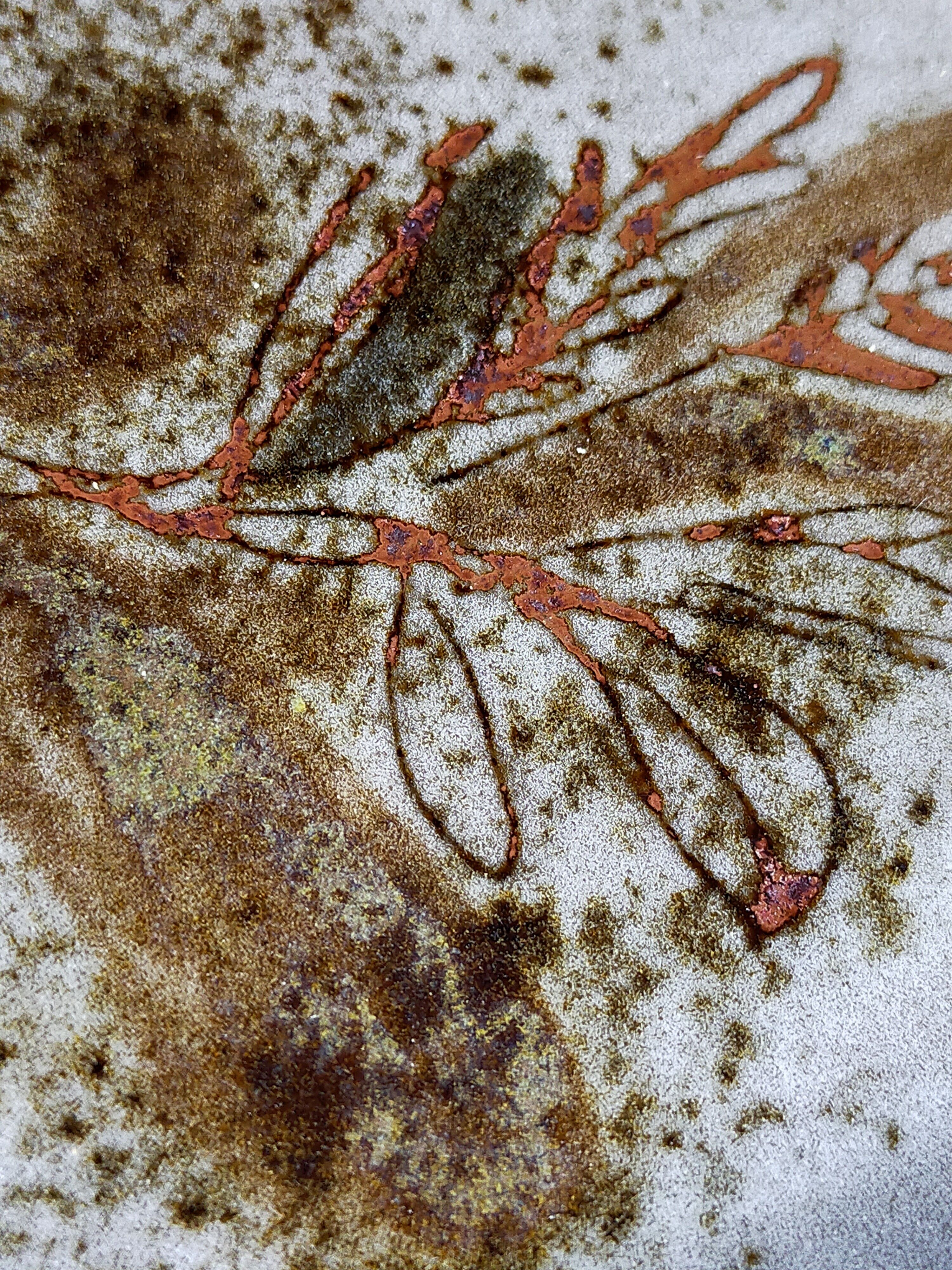 60s ceramic potter oval dish