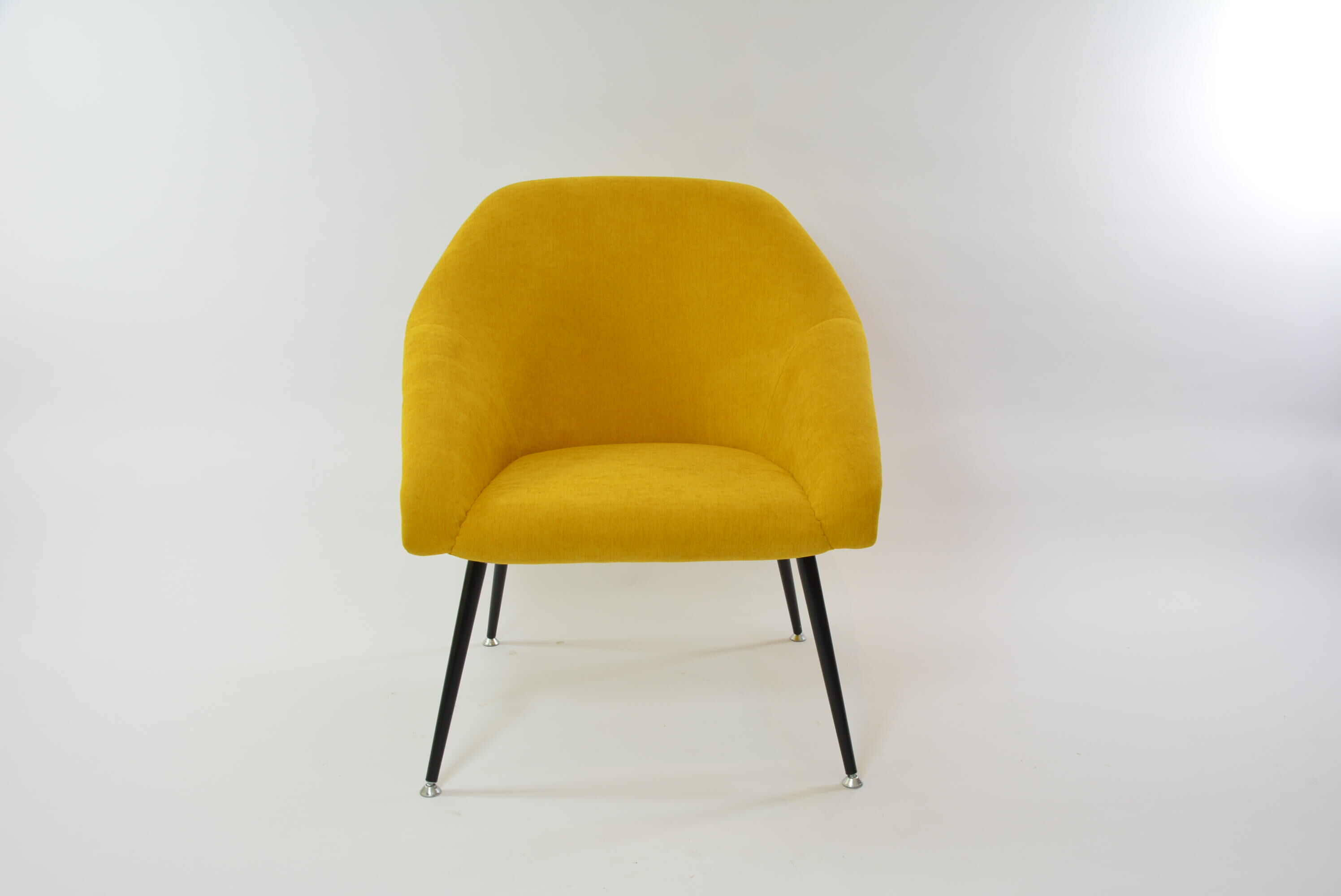 Yellow shell armchair