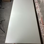 Vintage desk table 1975 in aluminum and melanin by albert rosselli for facomet