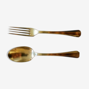 Christofle Cutlery Box (Spoon & Fork) - Art Deco model (Boreal)