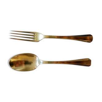 Christofle Cutlery Box (Spoon & Fork) - Art Deco model (Boreal)