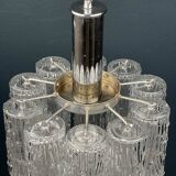 Mid-century Murano glass chandelier Tronchi by Toni Zuccheri for Venini, Italy, 1970s.