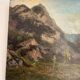 Old Oil Painting Wood Panel P Reynaud Post-Impressionism Landscape