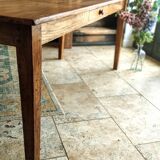 Solid oak farmhouse table 80x185