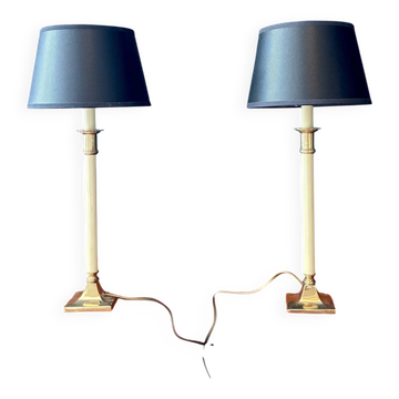 Paire de lampes "néoclassique" - 1970.
