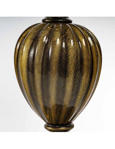 Pair of Murano glass table lamps, Italy, 1950s.