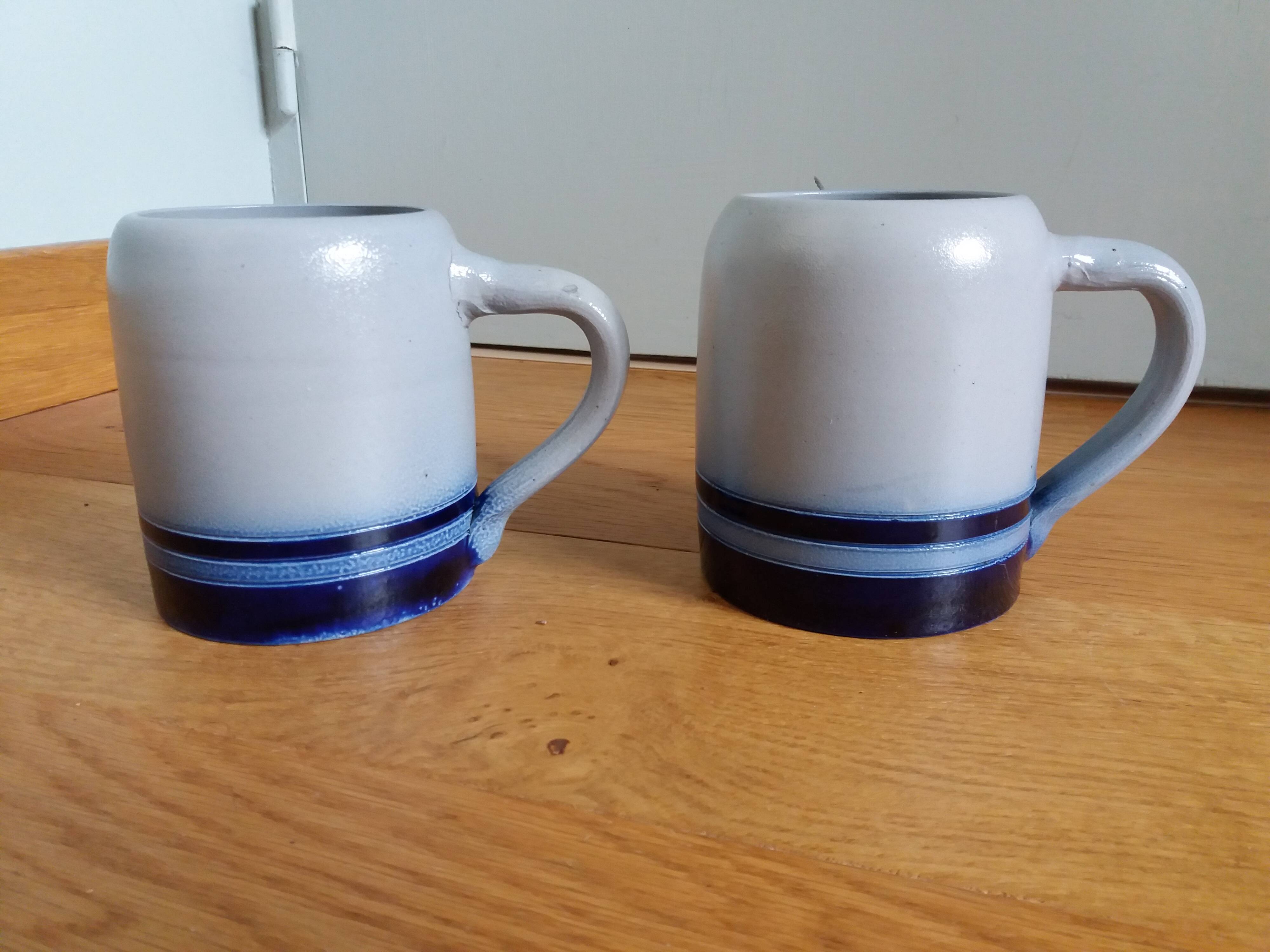 Mugs, tankards in Alsace sandstone