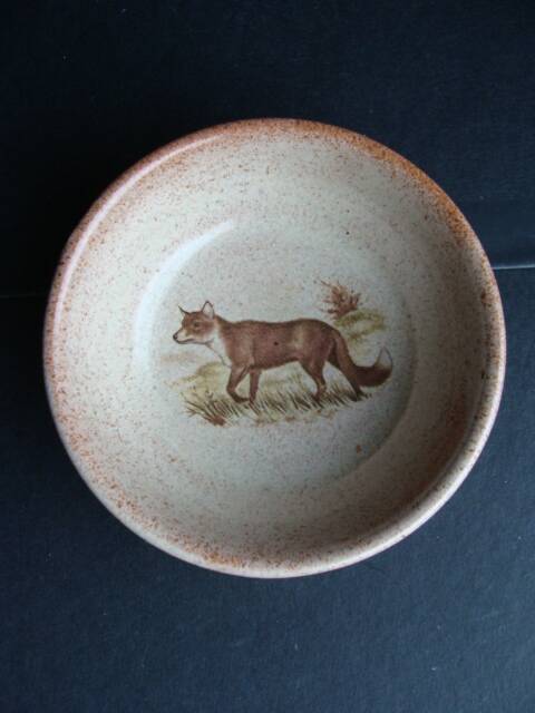 Vallauris dish with a fox