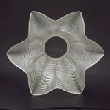 Replacement lampshade in vintage French opaque white glass with fluted edge 0183