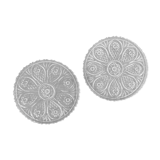 Chiseled glass bottle bottom