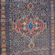 Tapis ancien persan d’orient senneh fait main 102x139 cm