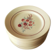 Batch 17 plates flat Badonviller eyelets red blue Art Deco 1923