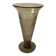 engraved smoked glass vase from the 60s