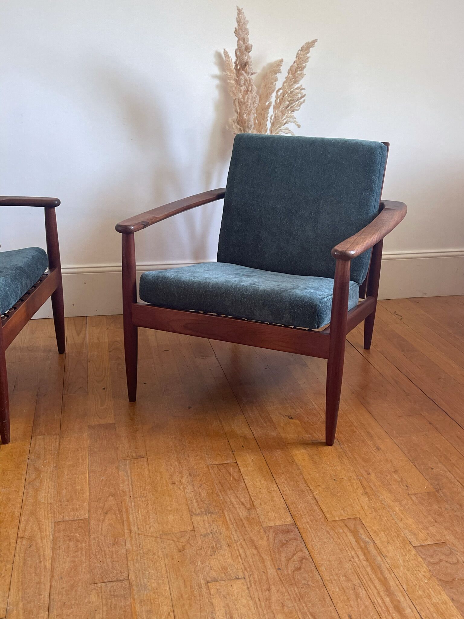 Pair of Danish armchairs designed in the 60s.