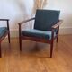Pair of Danish armchairs designed in the 60s.