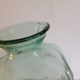 Trapeze vintage thick glass vase
