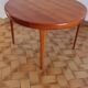 Vintage Scandinavian extendable table with double extension