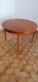 Vintage Scandinavian extendable table with double extension