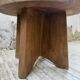 Constructivist gueridon 1950 mahogany