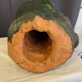 Bust of lenin in green bronze color terracotta large format