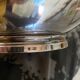 Silver-plated metal basket with Phenix silver hallmarks