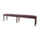 Brewery bench skaï and wood 30s
