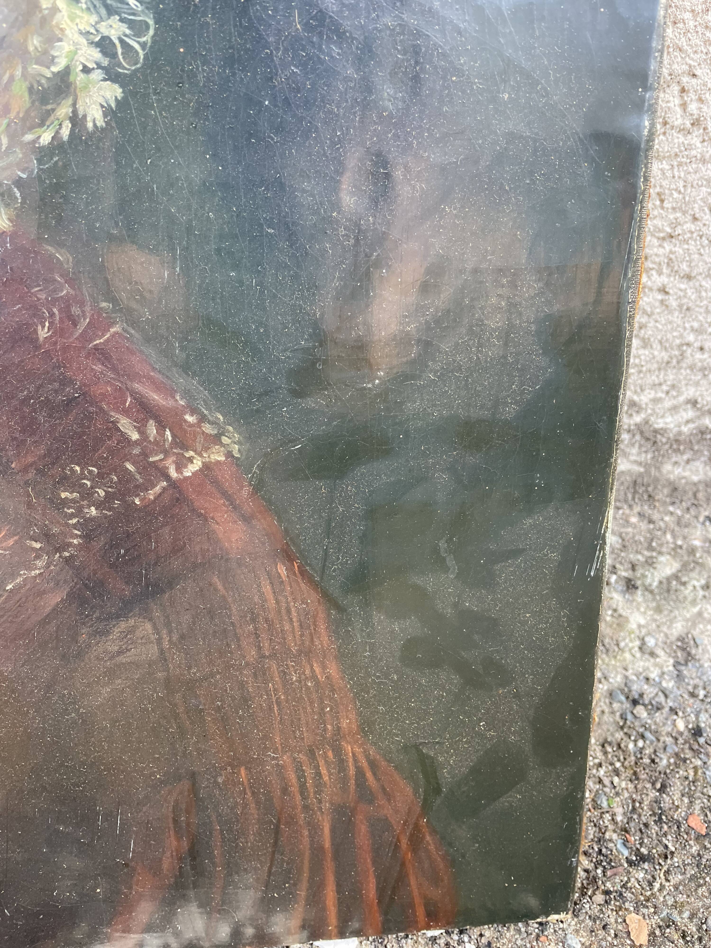 Oil on canvas early 19th signed