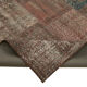 Handwoven turkish 203 cm x 300 cm brown patchwork rug