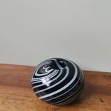 Vintage blown glass candle holder