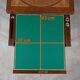 Mahogany and marquetry games table, Art Nouveau, 1920