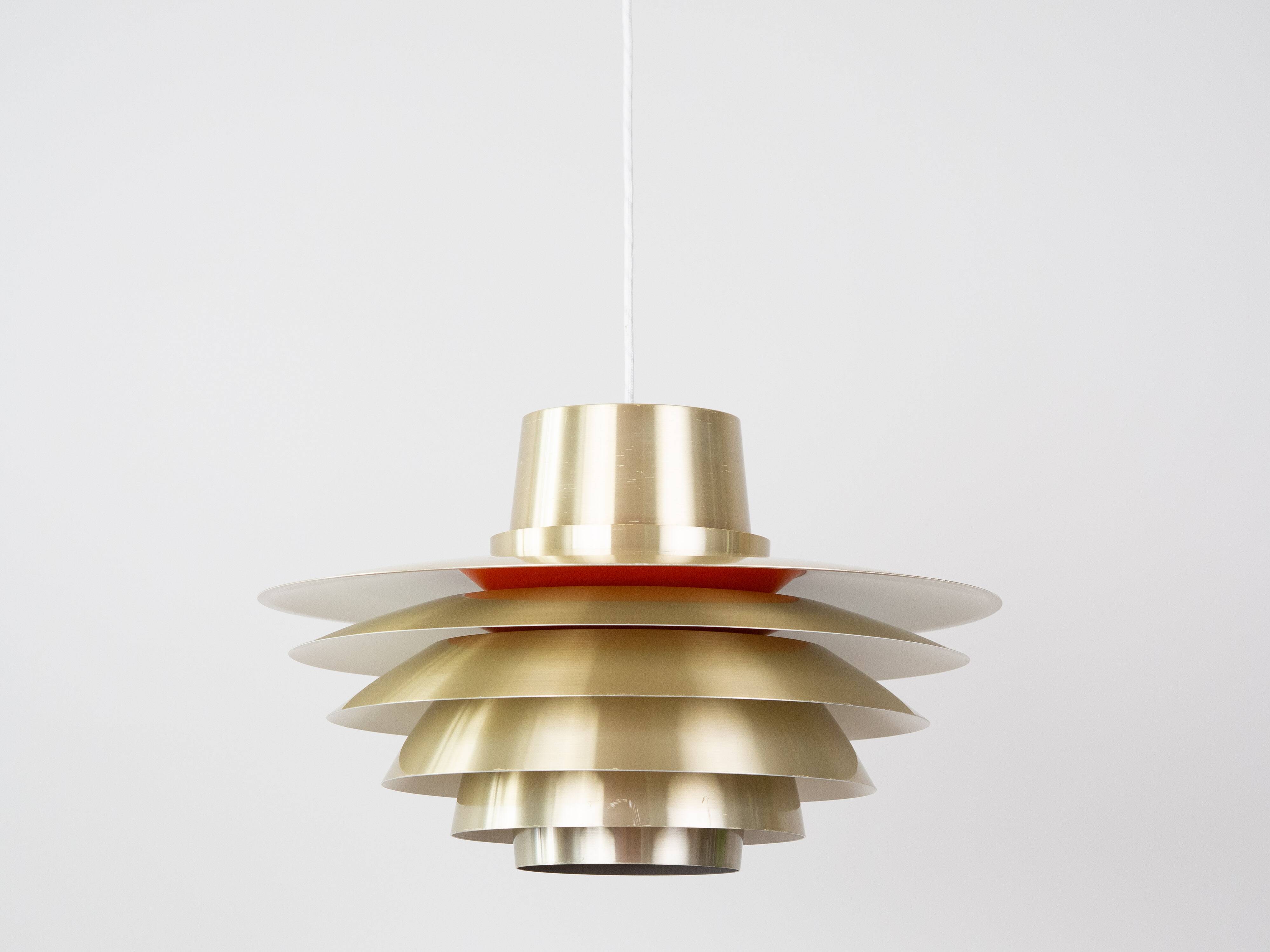 Danish vintage Verona lamp by Svend Middelboe, Lyfa, 1960s