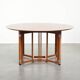 Round vintage Art Deco design dining table  for 4 people