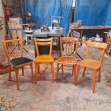 4 mismatched Baumann/Luterma bistro chairs