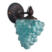 Vintage glass grape-shaped wall lamp