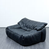 Black leather sofa, 70, two places
