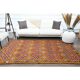 1970s vintage Turkish Oushak handmade wool cotton orange area rug 177x256
