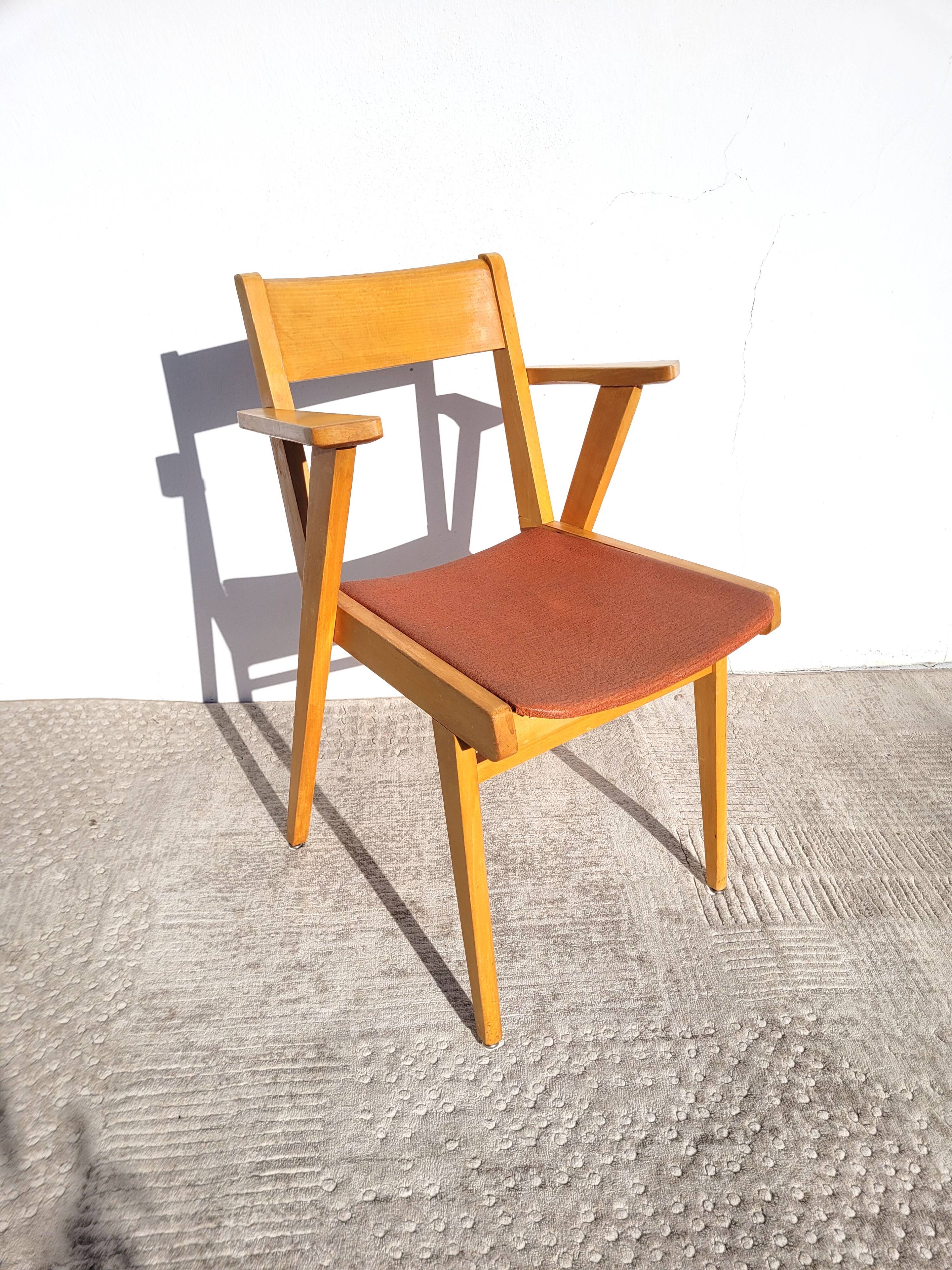 Chair bridge compass vintage 1960 red