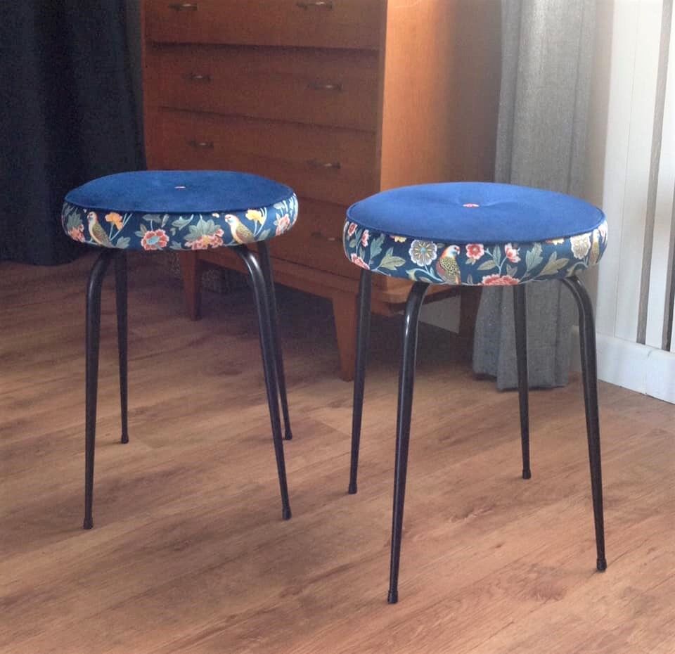 Restored vintage stool