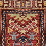 Ghazni Kazak Afghanistan Oriental Rug: 3.09 x 0.80 Meters - Fully Handmade Runner Rug